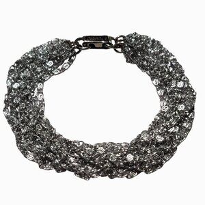 Vintage Celebrity Silver Tone Multi Chain Bracelet